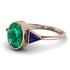 Geometrical Bezel Emerald Ring - Trinity No. 29