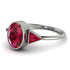 Geometrical Bezel Ruby Ring - Trinity No. 57