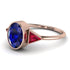 Geometrical Bezel Sapphire Ring - Trinity No. 71