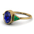 Geometrical Bezel Sapphire Ring - Trinity No. 64