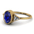 Geometrical Bezel Sapphire Ring - Trinity No. 61