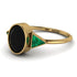 Geometrical Bezel Black Diamond Ring - Trinity No. 34