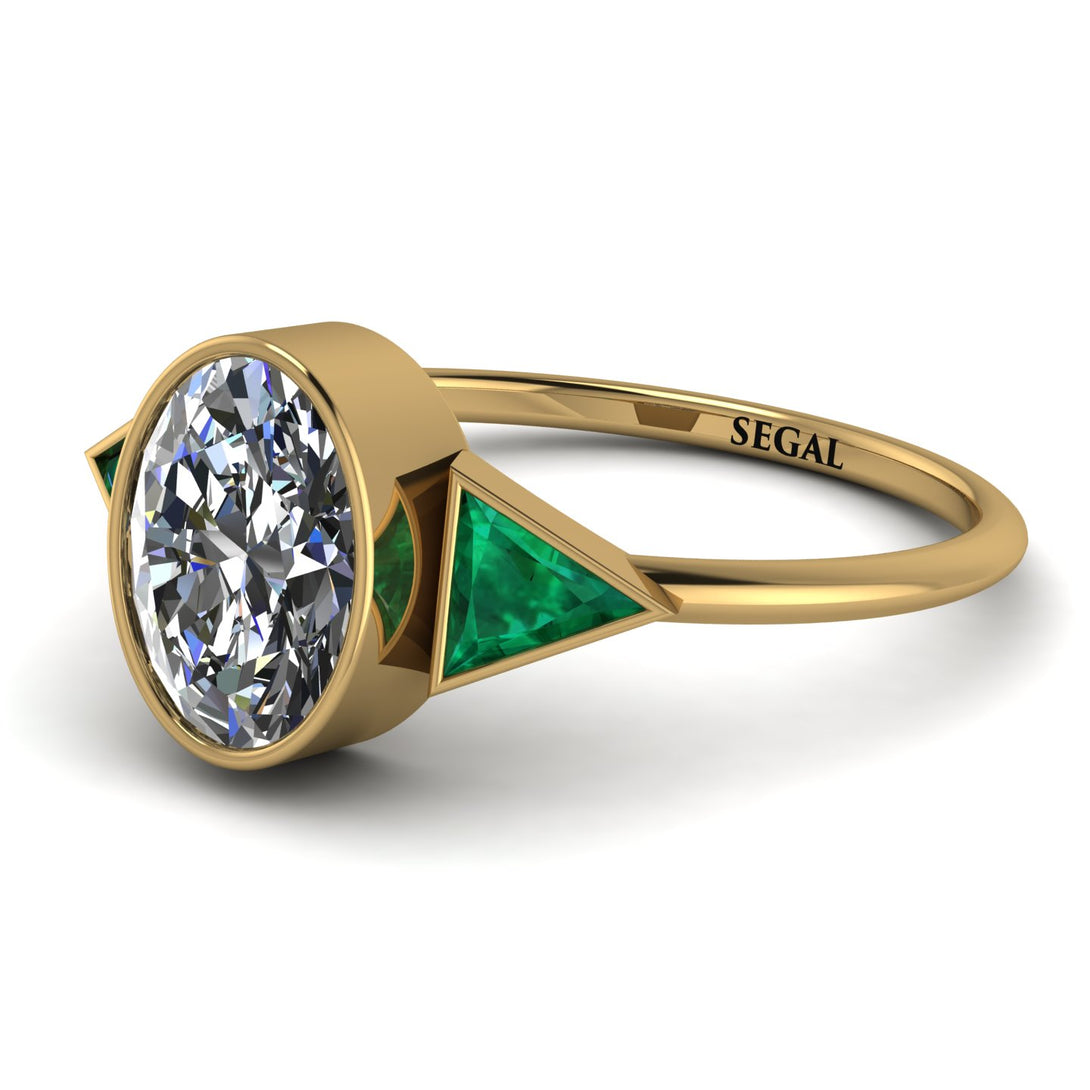 Geometrical Bezel Diamond Ring - Trinity No. 4