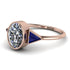 Geometrical Bezel Diamond Ring - Trinity No. 14
