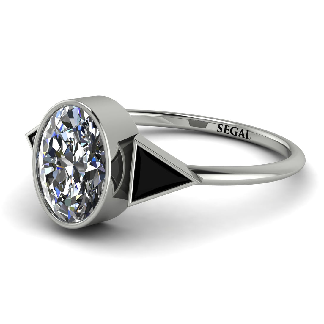Geometrical Bezel Diamond Ring - Trinity No. 9