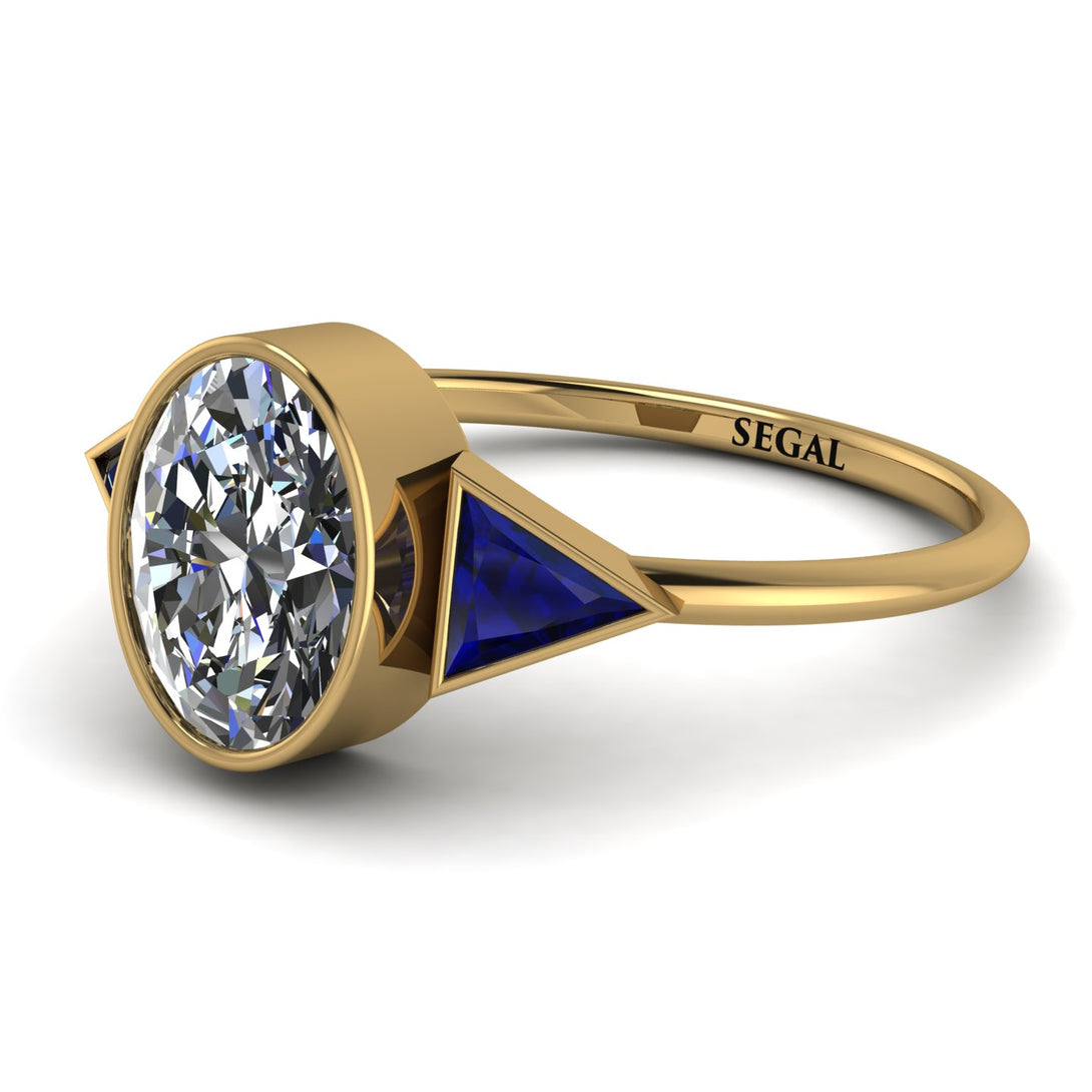 Geometrical Bezel Diamond Ring - Trinity No. 13