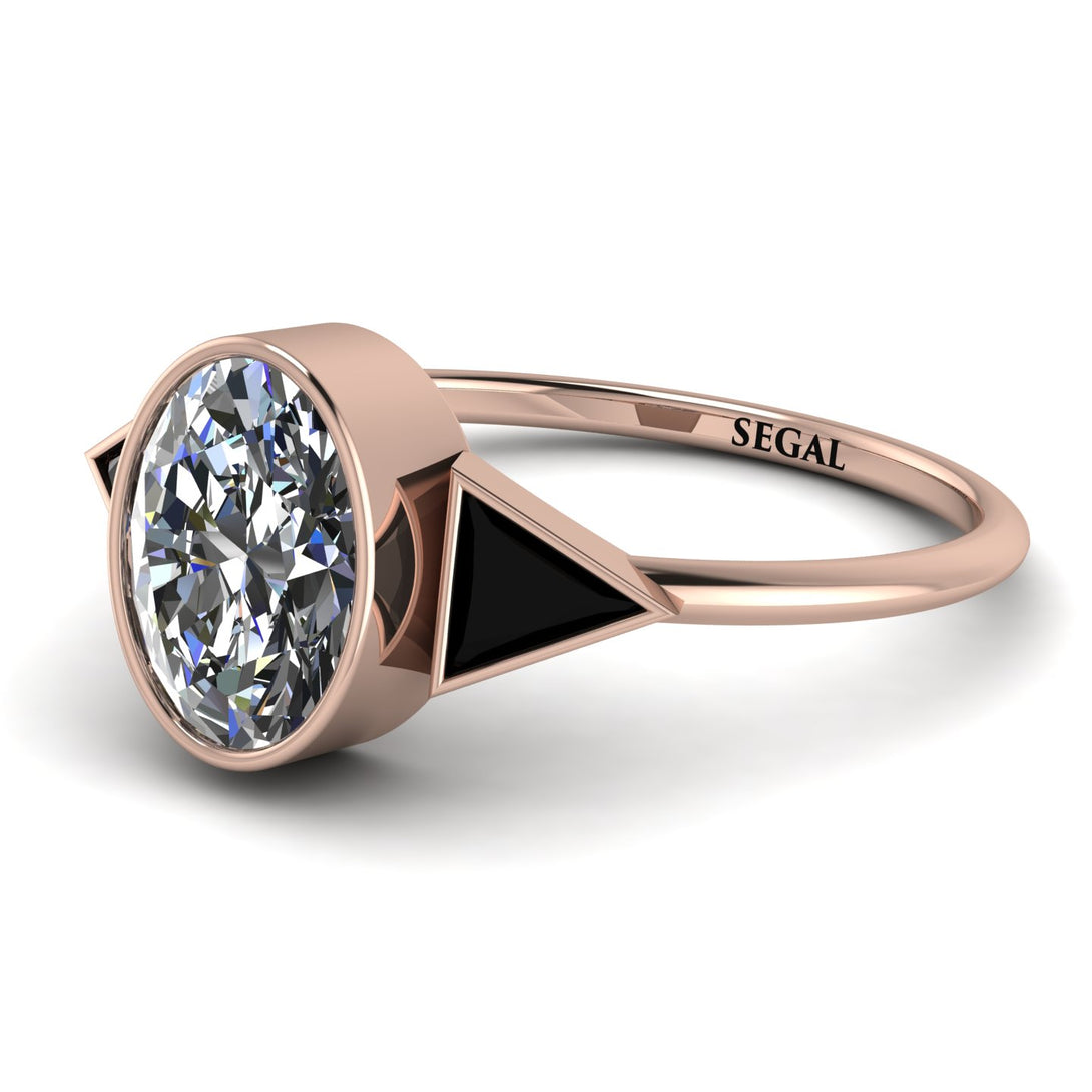Geometrical Bezel Diamond Ring - Trinity No. 8