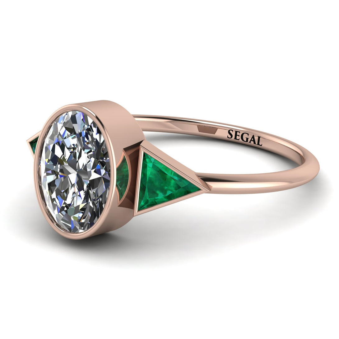 Geometrical Bezel Diamond Ring - Trinity No. 5