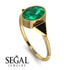 Geometrical Bezel Emerald Ring - Trinity No. 22
