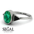 Geometrical Bezel Emerald Ring - Trinity No. 24