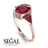 Geometrical Bezel Ruby Ring - Trinity No. 56