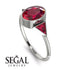 Geometrical Bezel Ruby Ring - Trinity No. 57