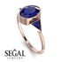 Geometrical Bezel Sapphire Ring - Trinity No. 74
