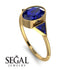 Geometrical Bezel Sapphire Ring - Trinity No. 73
