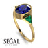 Geometrical Bezel Sapphire Ring - Trinity No. 64