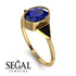Geometrical Bezel Sapphire Ring - Trinity No. 67