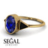 Geometrical Bezel Sapphire Ring - Trinity No. 67