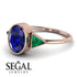 Geometrical Bezel Sapphire Ring - Trinity No. 65