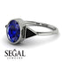 Geometrical Bezel Sapphire Ring - Trinity No. 69
