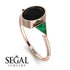 Geometrical Bezel Black Diamond Ring - Trinity No. 35 image 2