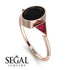 Geometrical Bezel Black Diamond Ring - Trinity No. 41 image 2