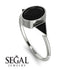 Geometrical Bezel Black Diamond Ring - Trinity No. 39