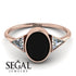 Geometrical Bezel Black Diamond Ring - Trinity No. 32 image 17