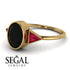 Geometrical Bezel Black Diamond Ring - Trinity No. 40 image 5