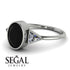 Geometrical Bezel Black Diamond Ring - Trinity No. 33 image 16