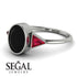 Geometrical Bezel Black Diamond Ring - Trinity No. 42 image 15