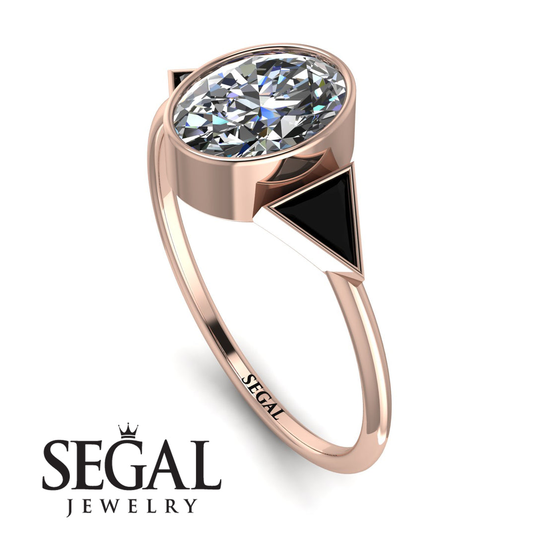 Geometrical Bezel Diamond Ring - Trinity No. 8