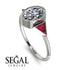 Geometrical Bezel Diamond Ring - Trinity No. 12