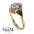 Geometrical Bezel Diamond Ring - Trinity No. 13