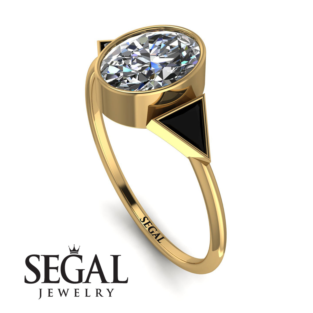 Geometrical Bezel Diamond Ring - Trinity No. 7