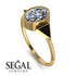 Geometrical Bezel Diamond Ring - Trinity No. 7