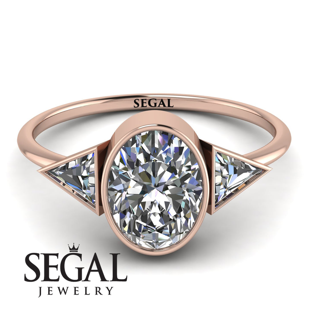 Geometrical Bezel Diamond Ring - Trinity No. 2