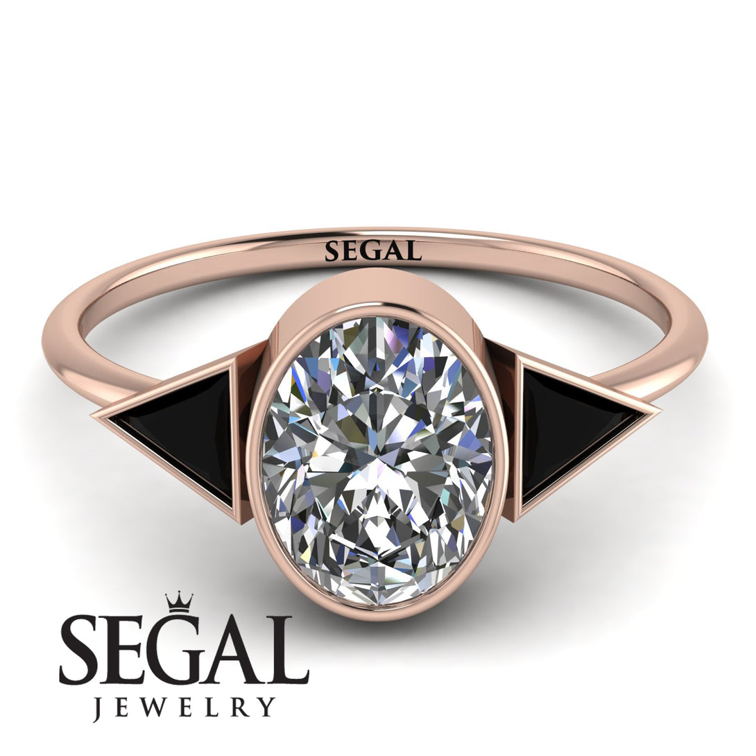 Geometrical Bezel Diamond Ring - Trinity No. 8