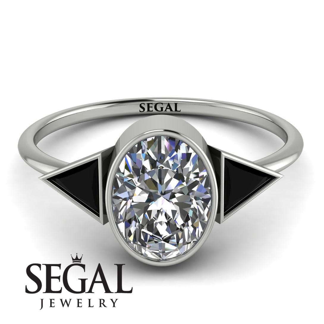 Geometrical Bezel Diamond Ring - Trinity No. 9