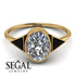 Geometrical Bezel Diamond Ring - Trinity No. 7