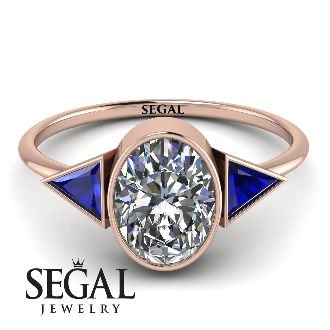 Geometrical Bezel Diamond Ring - Trinity No. 14