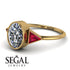 Geometrical Bezel Diamond Ring - Trinity No. 10