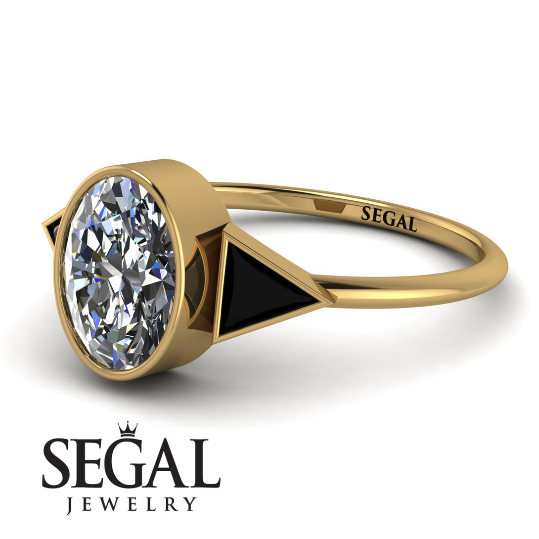 Geometrical Bezel Diamond Ring - Trinity No. 7