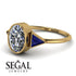 Geometrical Bezel Diamond Ring - Trinity No. 13
