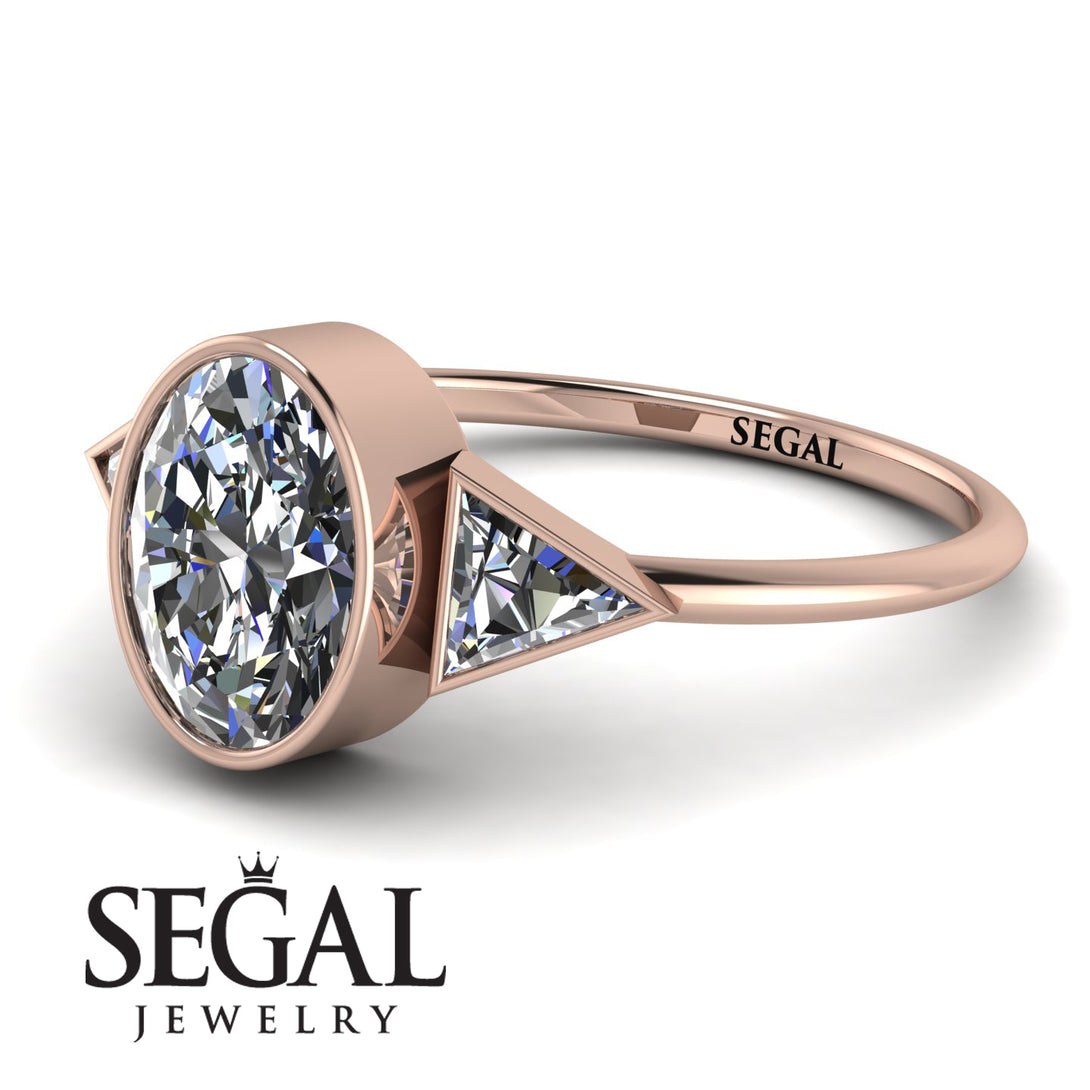 Geometrical Bezel Diamond Ring - Trinity No. 2