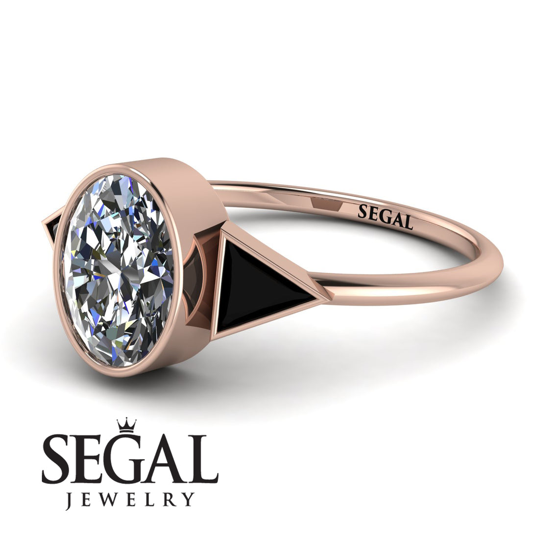 Geometrical Bezel Diamond Ring - Trinity No. 8