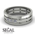 Geometrical Diamond Wedding Ring - David No. 3