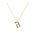 Gimel - Hebrew Alef-Bet letter diamond Necklace - G letter