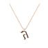 Gimel - Hebrew Alef-Bet letter diamond Necklace - G letter