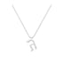 Gimel - Hebrew Alef-Bet letter diamond Necklace - G letter