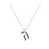 Gimel - Hebrew Alef-Bet letter diamond Necklace - G letter